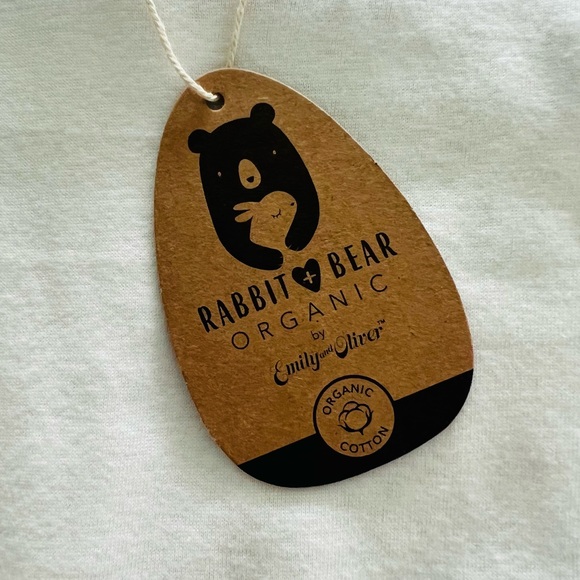Rabbit + Bear Organic Pajamas 2 Piece Set Mommy is my Jam NWT - Picture 5 of 10